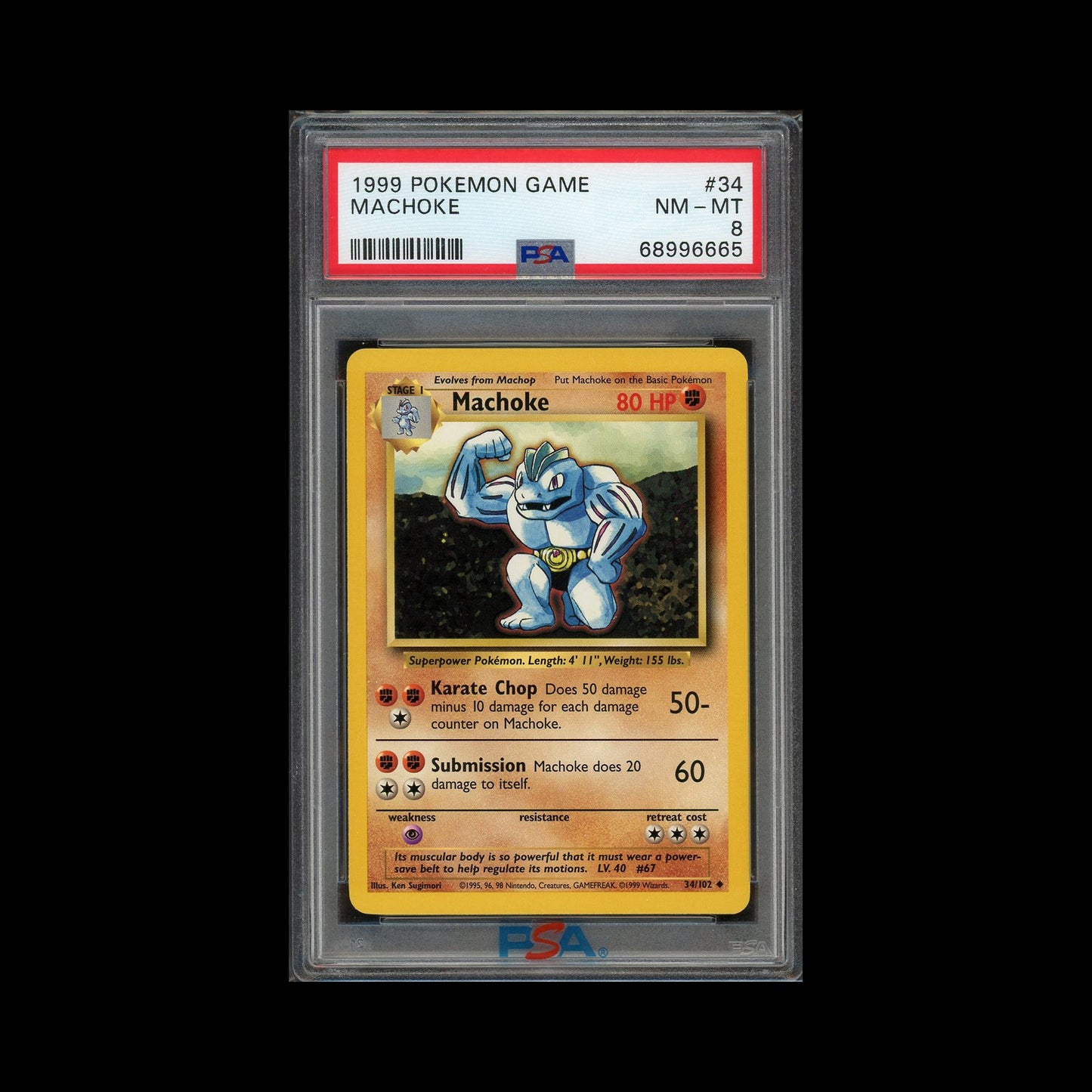 34 - Machoke [PSA 8]