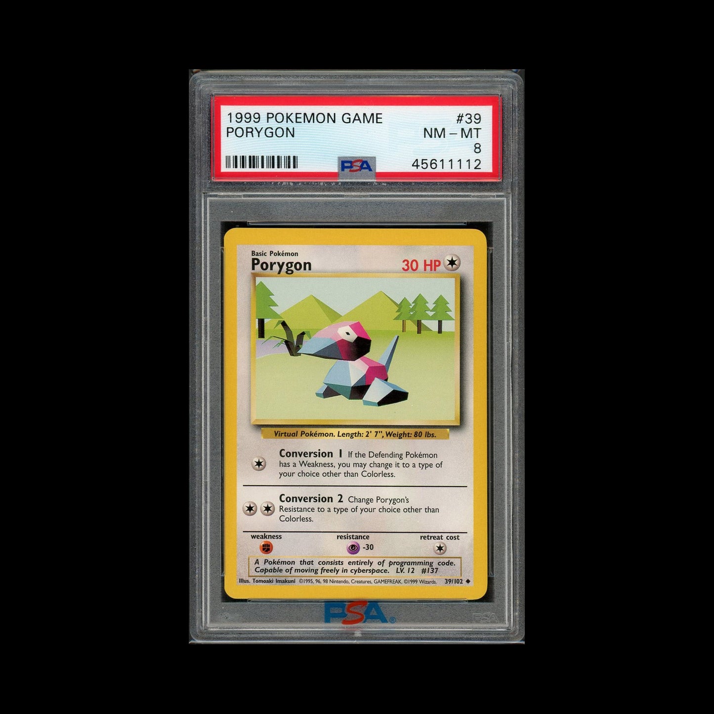 39 - Porygon [PSA 8]