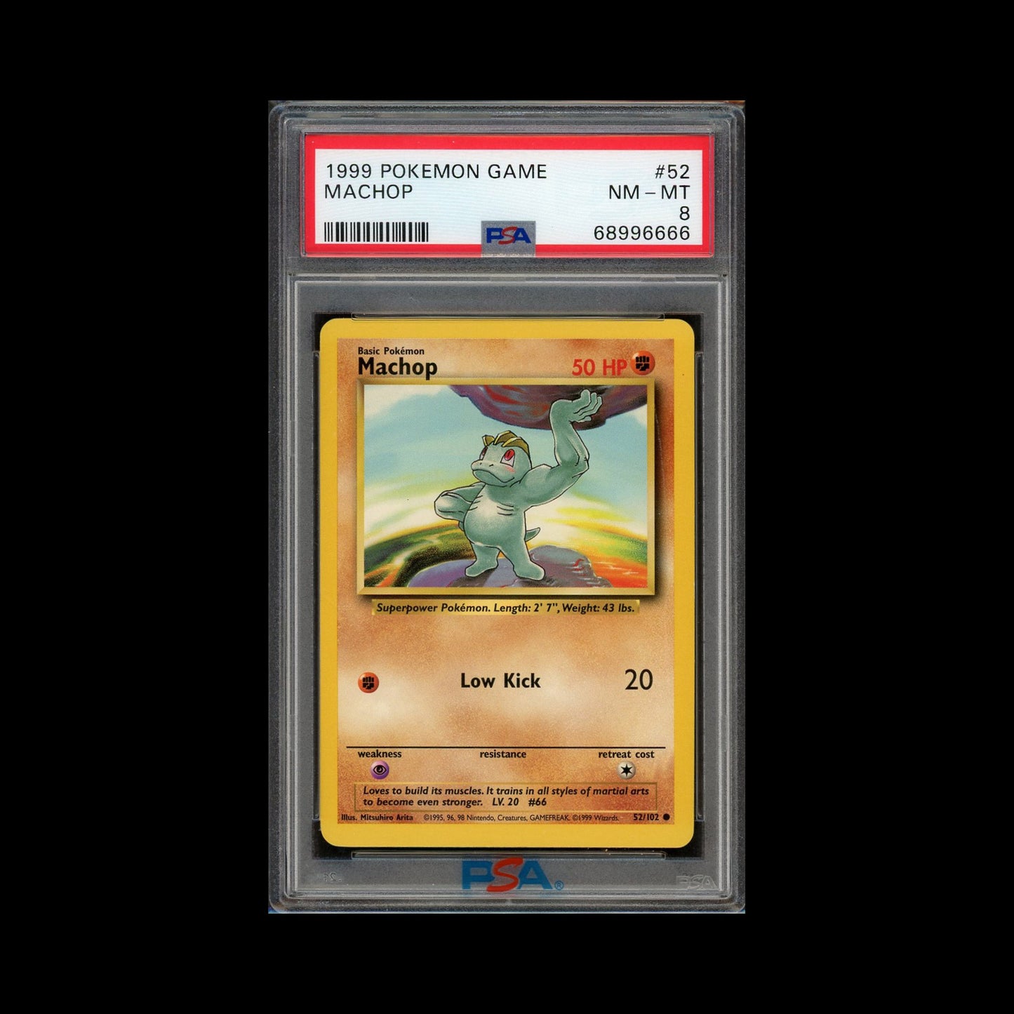 52 - Machop [PSA 8]