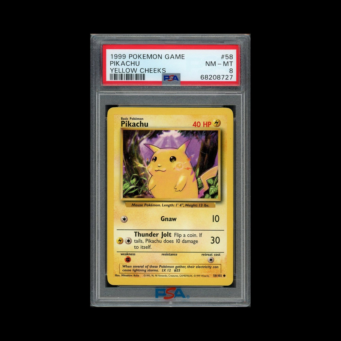 58 - Pikachu [PSA 8]